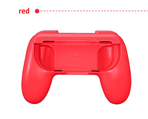 Althemax 2x Joy-Con Controller Remote dock Case Handle Grip Accessory Joy-Con Black For Nintendo Switch Mario Car Racing Games (Red & Blue) - Image 3