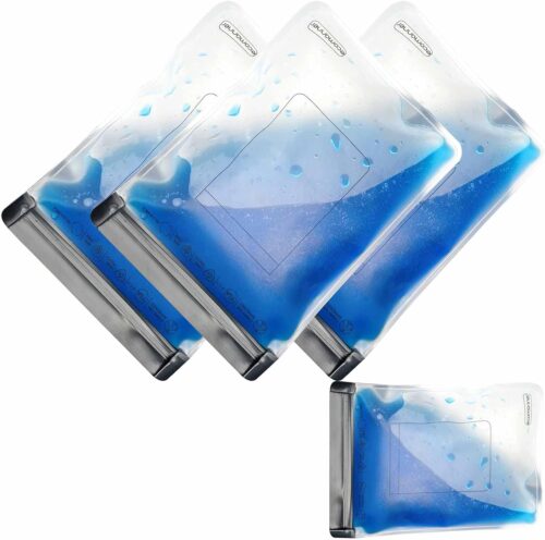 4 Pack TSA Approved Toiletry Bag Leak Proof Zipper Free, TSA Toiletry Bag Clear Quart Size for Travel Carry-on (2 Small and 2 Large Size)