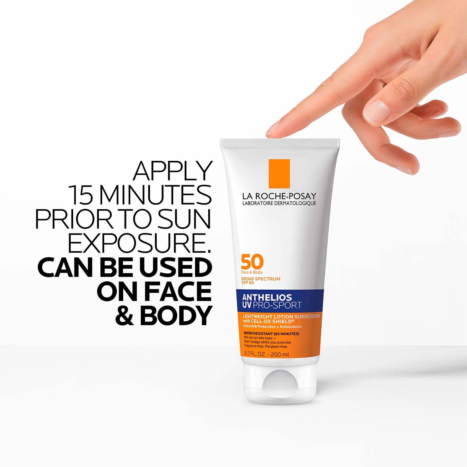 La Roche Posay Anthelios UV Pro-Sport Sunscreen SPF 50, Daily Sunscreen for Face with Vitamin B5 and Vitamin E, Broad Spectrum Invisible SPF Protection, Water Resistant, Non Greasy - Image 8