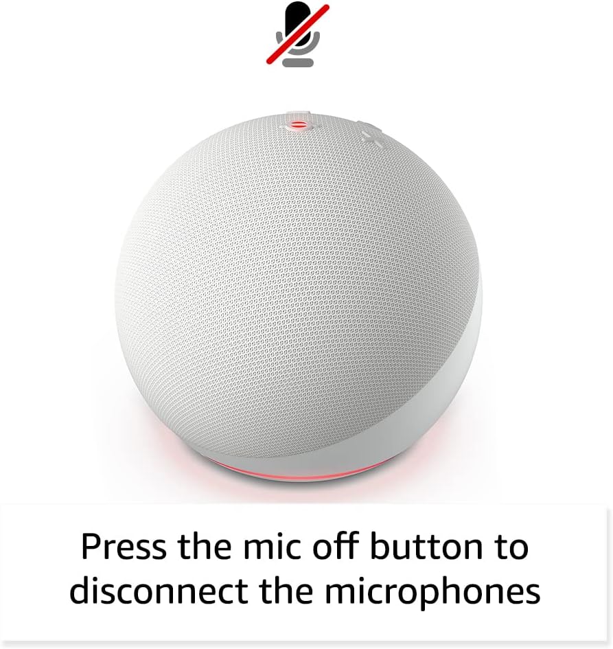 Amazon Echo Dot (newest model), Vibrant sounding Alexa speaker, Great for bedrooms, dining rooms and offices, Glacier White - Image 6