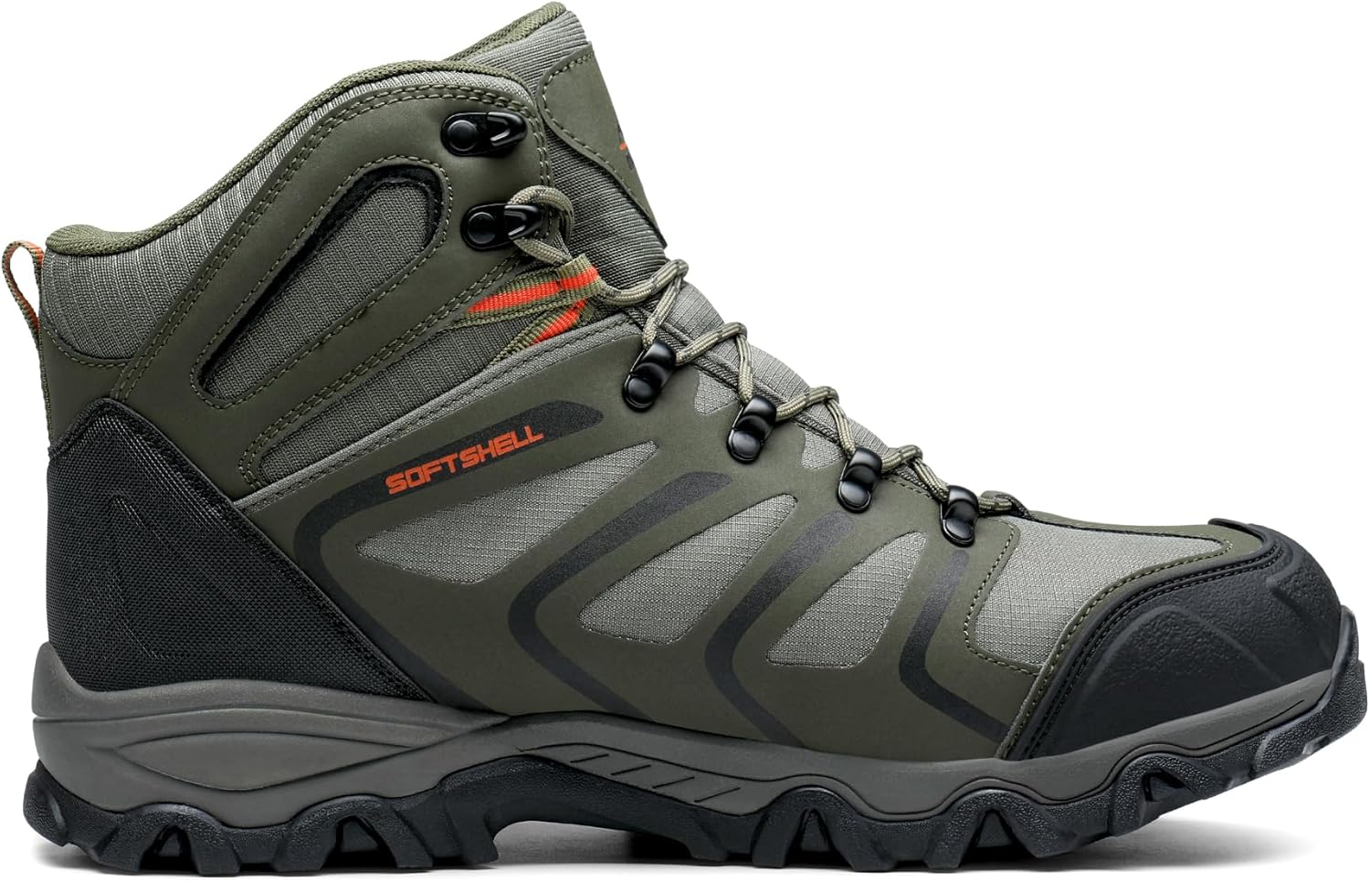 NORTIV 8 Men's Ankle High Waterproof Hiking Boots Outdoor Lightweight Shoes Trekking Trails Armadillo - Image 3