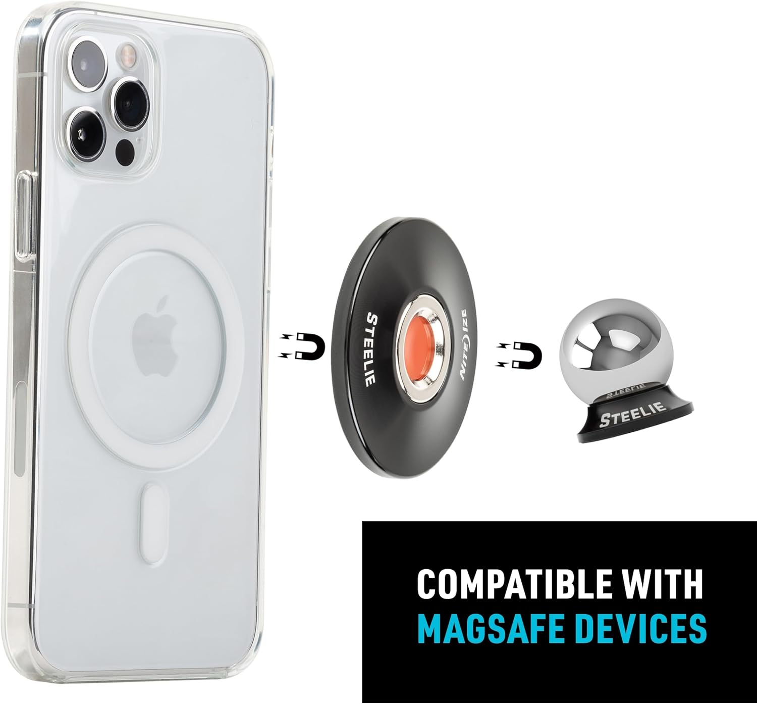 Nite Ize Steelie Orbiter Plus Dash Mount - Magnetic Phone Mount for Car Dashboards - Car Phone Holder Mount - Car Dashboard and Cell Phone Accessories - Phone Mount with Neodymium Magnets - Image 3