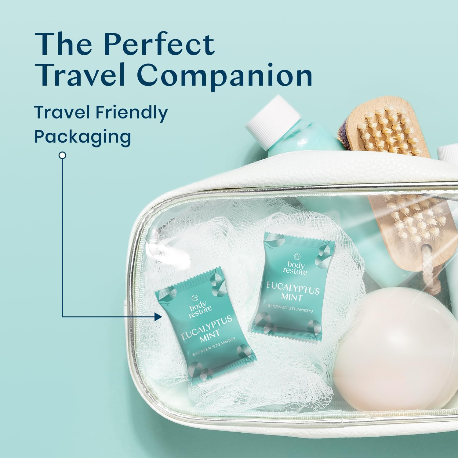 Body Restore Shower Steamers Aromatherapy 15 Pack - Easter Basket Stuffers, Relaxation Birthday Gifts for Mom, Dad, Best Friend, Travel Essentials, Stress Relief, Self Care - Eucalyptus - Image 5