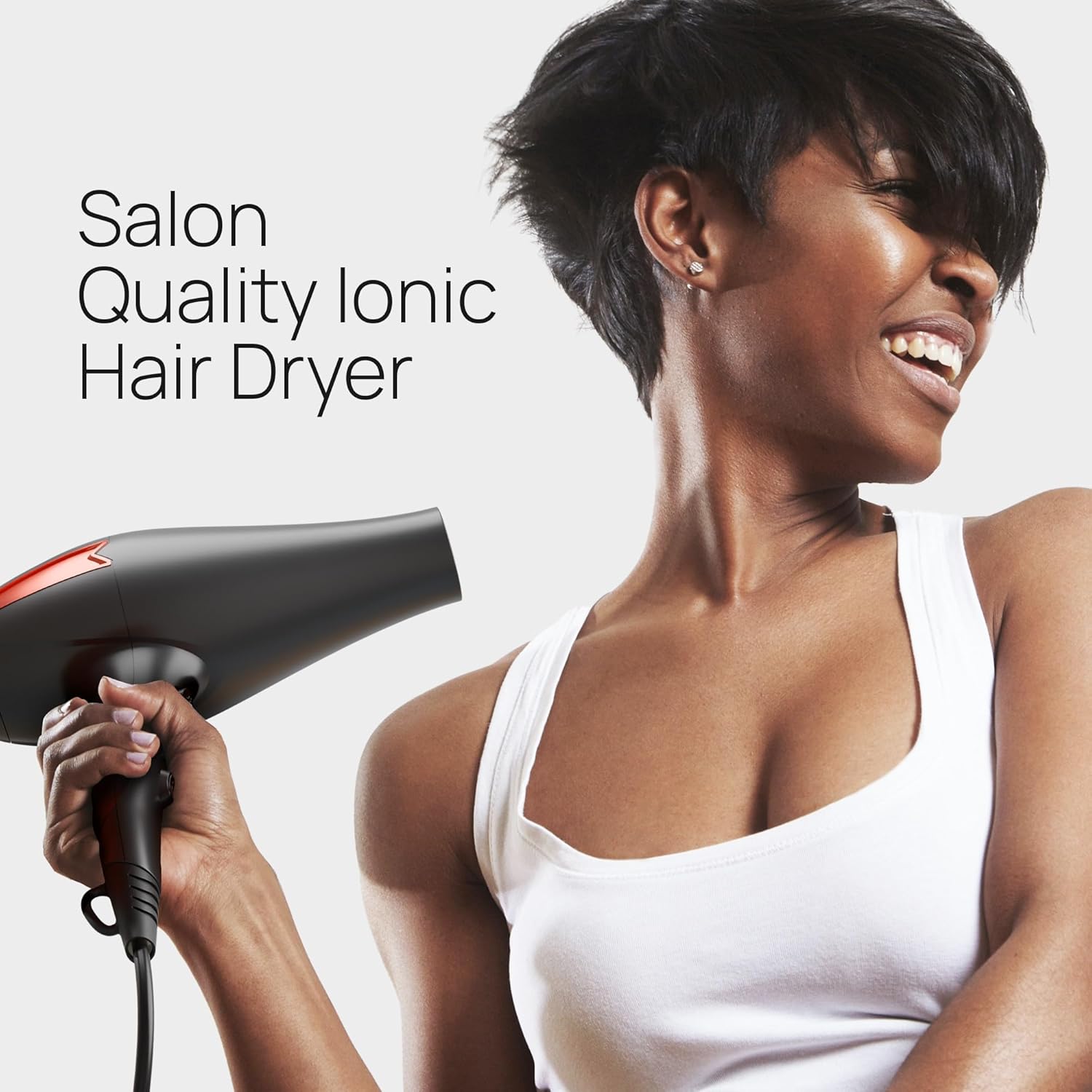 Professional Ionic Hair Dryer for Salon - 2200W Powerful Blow Dryer - Lightweight Travel for Normal & Curly Hair Includes Volume Styling Nozzle - Image 2