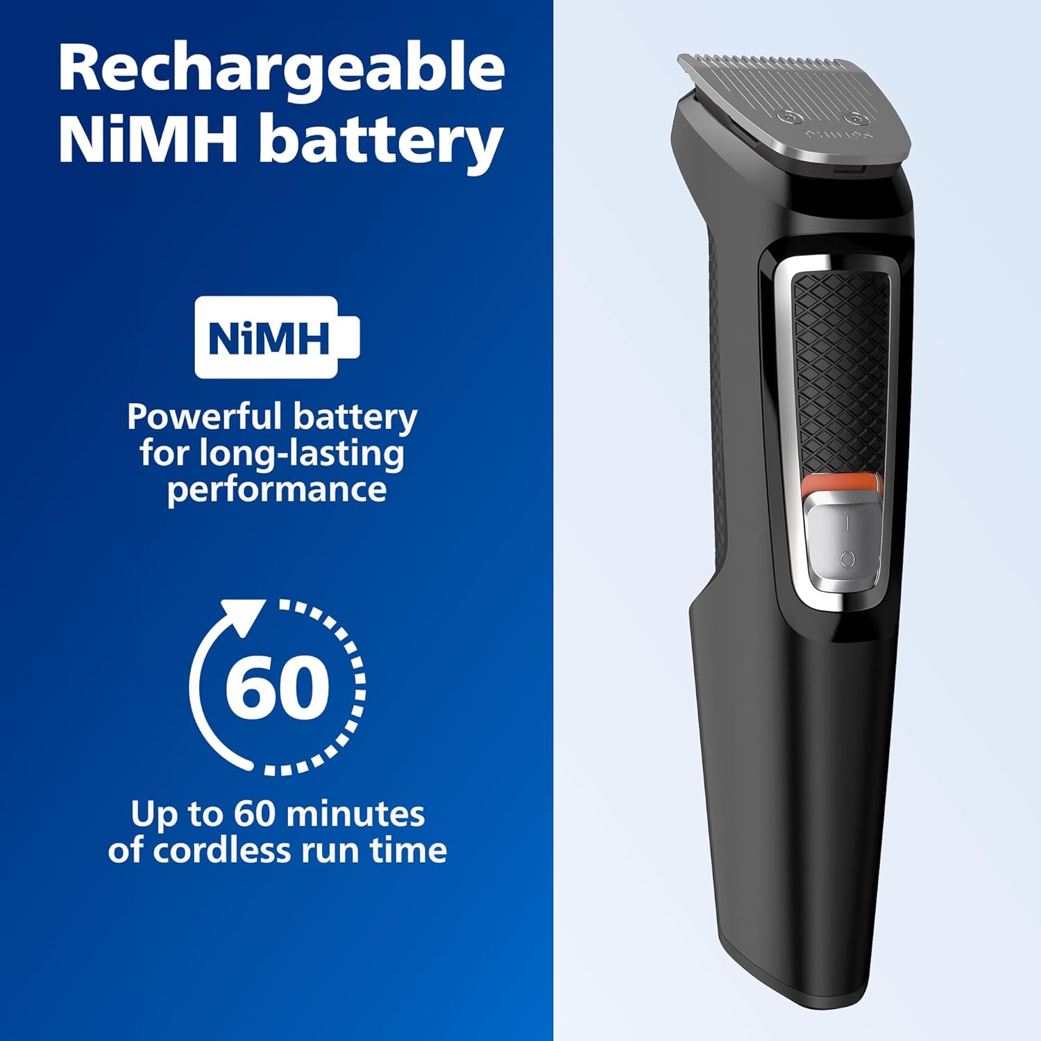 Philips Norelco Multi Groomer All-in-One Trimmer Series 3000-13 Piece Mens Grooming Kit for Beard, Face, Nose, Ear Hair Trimmer and Hair Clipper - NO Blade Oil Needed, MG3740/40 - Image 6