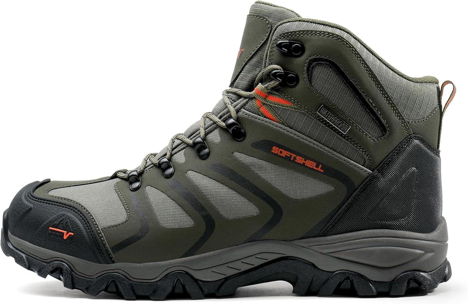 NORTIV 8 Men's Ankle High Waterproof Hiking Boots Outdoor Lightweight Shoes Trekking Trails Armadillo - Image 2