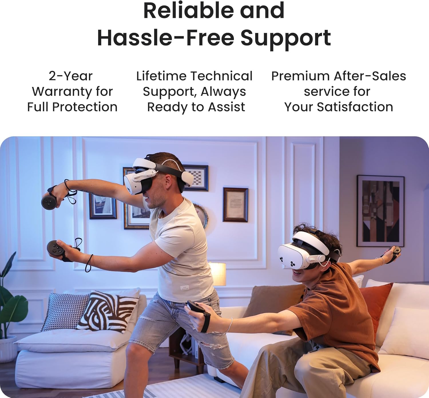 Kiwi Design H4 Boost Comfort Battery Head Strap Accessories for Meta/Oculus Quest 3/Quest 3s, Dual Fast Charge The VR Headset and Battery Strap in 2.5h, Halo Head Strap Reduce Facial Pressure - Image 8