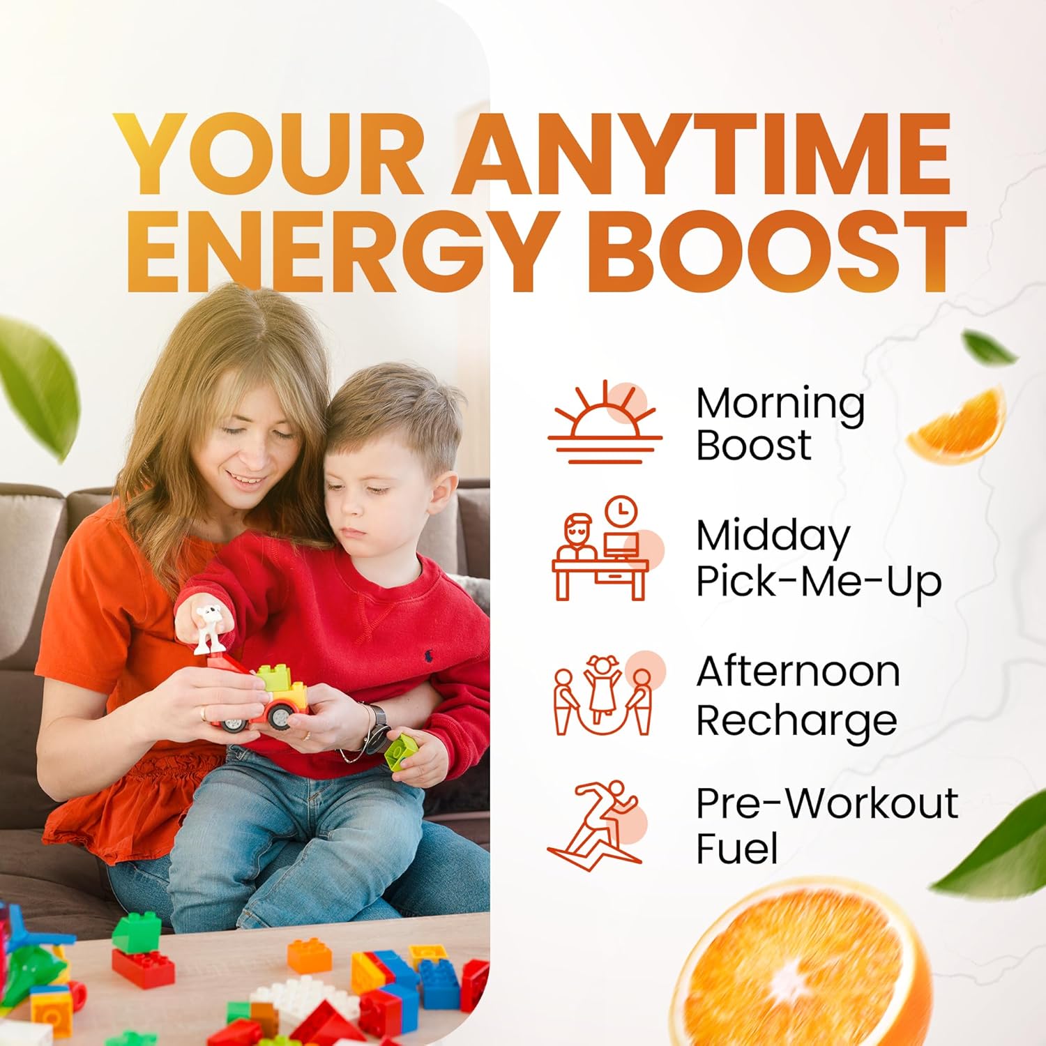 Morning Buzz Energy Drink Powder - Energy Boost Drink Mix - Sugar-Free Energy with Antioxidants - Morning Kickstart and Sports Nutrition Endurance Product - 30 Servings, Fruit Punch, 7.9 Ounces - Image 4