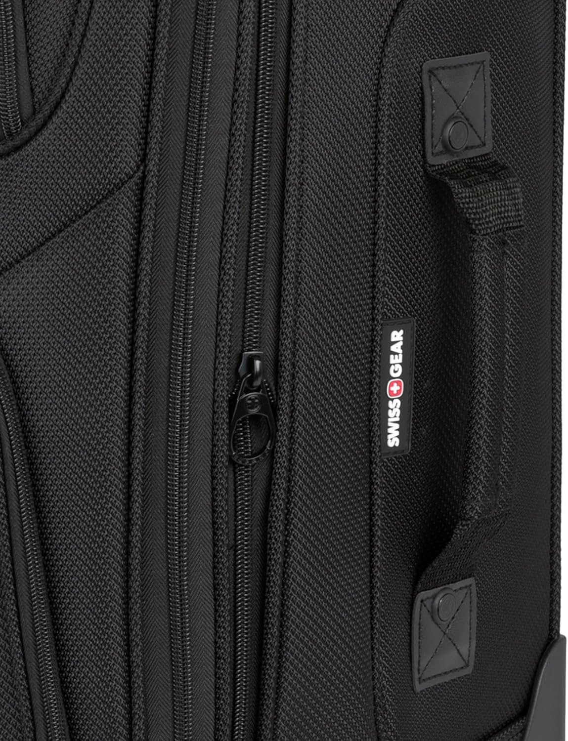 SwissGear Sion Softside Expandable Luggage, Black, Checked-Large 29-Inch - Image 9