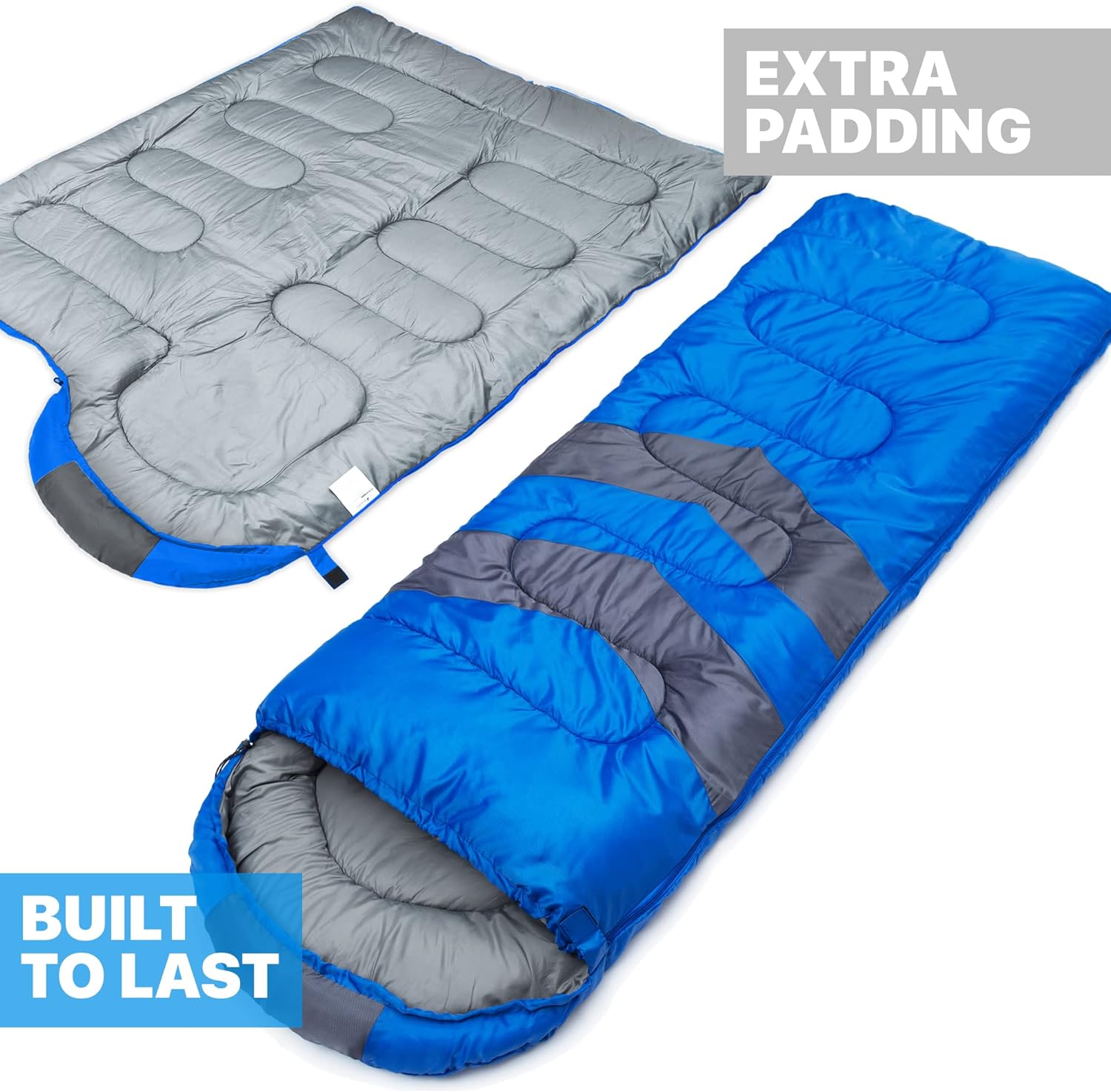MalloMe Sleeping Bags for Adults Cold Weather & Warm - Backpacking Camping Sleeping Bag for Kids 10-12, Girls, Boys - Lightweight Compact Camping Essentials Gear Accessories Hiking Sleep Must Haves - Image 3